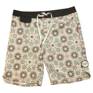 Roark Multicolor Patterned Swim Board Shorts